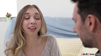 Teen breezy bri humps her pillow for the first time when her mums bf walks gives her a great blonde asks him to help her masturbate
