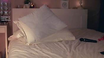 Sexy brunette playing on cam