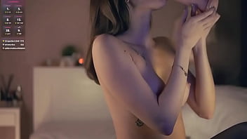 Sexy brunette playing on cam