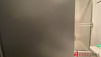 Rinsing out my ass with my shower enema voyeur view