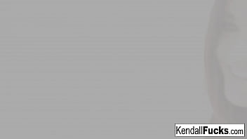 Hot brunette masturbates