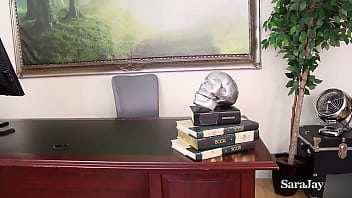 Taking care of sexy yummy sara jay fucks her on that desk