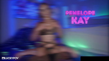 Pussy pounding for all natural brunette babe penelope kay