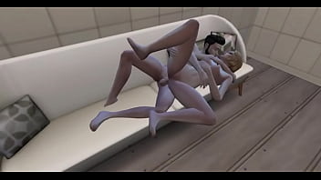 Threesome on the sofa