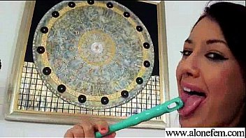 Naughty girl insert in her pussy all kinf of stuffs video 26