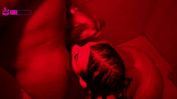 Girl enjoys big black cock in the shower