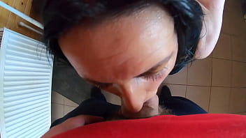 Deep throat cum play and camel toe leather and fur fetih 255 preview