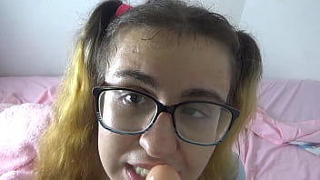 Stepdaddys little whore gets throat training