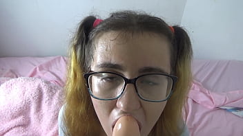 Stepdaddys little whore gets throat training