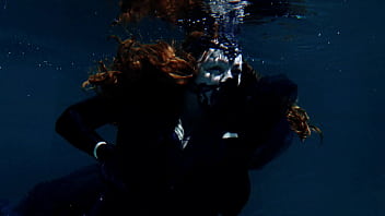 Gothic underwater shooting in swimmimg pool arya grander