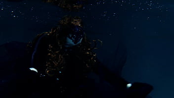 Gothic underwater shooting in swimmimg pool arya grander