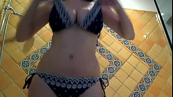 Nasty jelena jensen soaps up her tushie during the shower time in jacuzzi