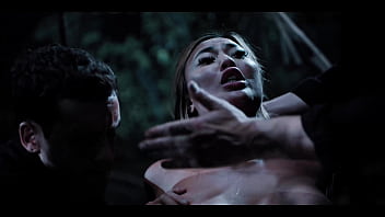 Asian slut gangbang japanese girl with big tits gets used like a fuckdoll in the woods freeze fetish