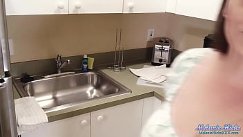 Butterfly dress pov kitchen handjob finish