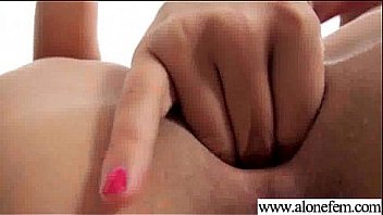 Olivia alone horny girl masturbating with toys on tape clip 23