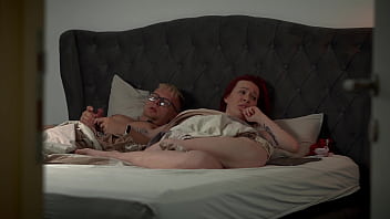 Why does step mom’s share bed jerk off end in hot creampie