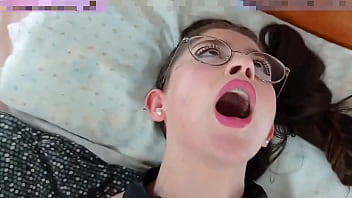 Cum on braces cosplay teen nerdy glasses blowjob fuck shana