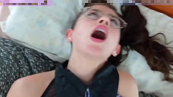 Cum on braces cosplay teen nerdy glasses blowjob fuck shana