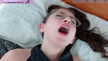 Cum on braces cosplay teen nerdy glasses blowjob fuck shana