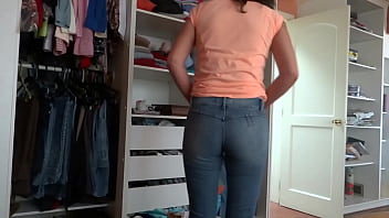 My wife's stepsister asks me to cum on her ass she loves cum all over her body