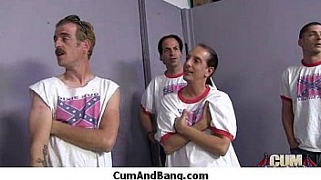 Extreme interracial gangbang sexy ebony hottie group sex 12