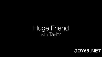 Palatable legal age teenager rubs horny twat