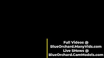 Blue orchard gives an intense dick sucking