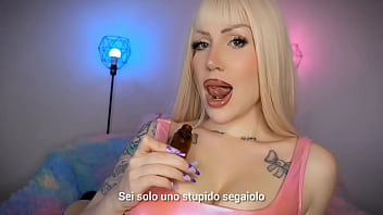 Stupido gooner findom aroma ita latex joi femdom aroma bionda italiana dominazione finanziaria dialoghi in italiano gooning