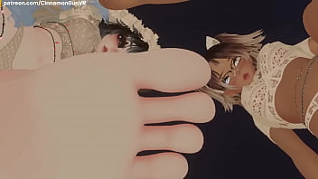 We show you our feet for worship and smelling