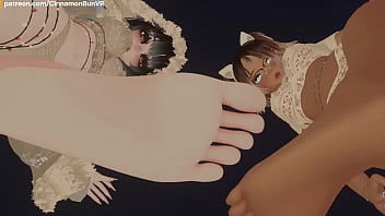 We show you our feet for worship and smelling