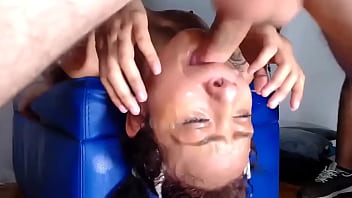 Sloppy Hardcore Deepthroat Facial Fuck Destroyed Latina thumbnail