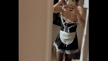 Sexy maid on duty