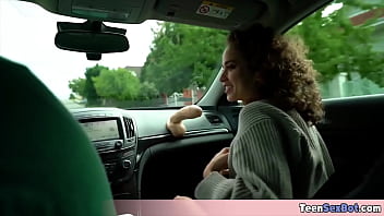 Petite stepsister got a new sextoy and she wants me to join