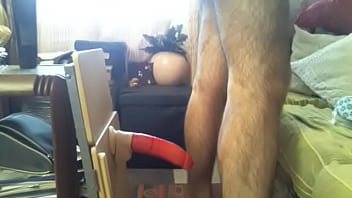 Trying My Dildo On All 4 thumbnail