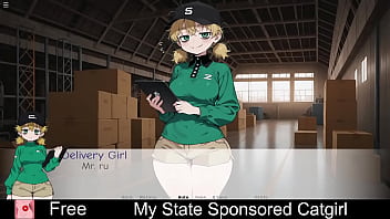 My state sponsored catgirl free game itchio visual novel game 2d adult anime cats cute eroge erotic hentai nsfw sci fi