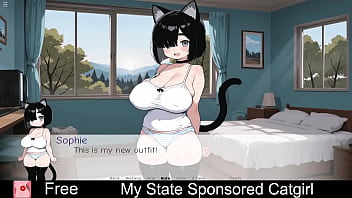 My state sponsored catgirl free game itchio visual novel game 2d adult anime cats cute eroge erotic hentai nsfw sci fi
