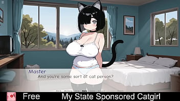 My state sponsored catgirl free game itchio visual novel game 2d adult anime cats cute eroge erotic hentai nsfw sci fi