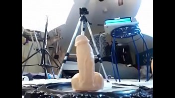 Riding leaky dildo
