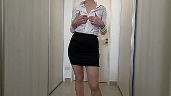 The interview with the new secretary ended with a huge creampie