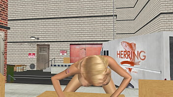 Animated 3d porn a very beautiful big breasted women masturbating using carrot