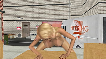 Animated 3d porn a very beautiful big breasted women masturbating using carrot