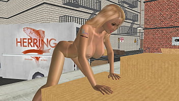 Animated 3d porn a very beautiful big breasted women masturbating using carrot