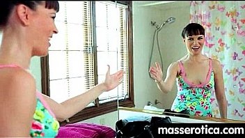 Sensual lesbian massage leads to orgasm 14