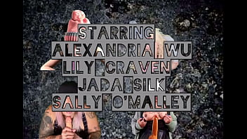 4 grunge chicks suck cocks together