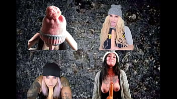 4 Grunge Chicks Suck Cocks Together thumbnail