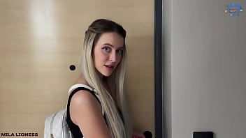 My stepsister came to visit me on vacation she wanted to take a shower but she was fucked there