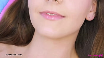 Alluring model naked close up