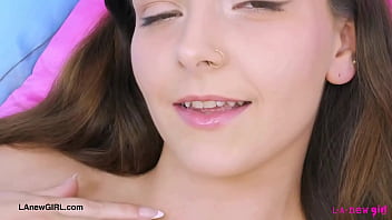 Alluring model naked close up