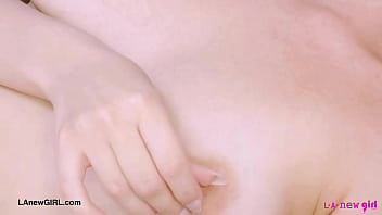 Alluring model naked close up