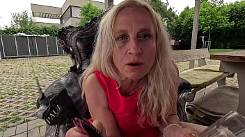 Horny masturbation in the hot summer